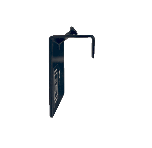 SAMPLE - Minimalist Steel Art Mounting Brackets - 3/4" Deep x 3" Wide (Single) - Art Fitters
