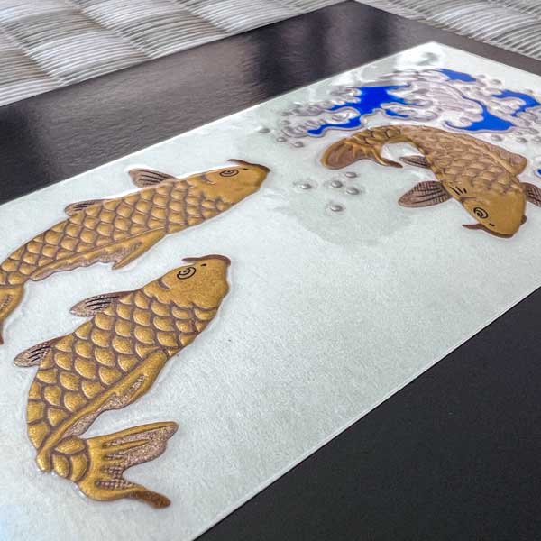 Koi Japanese Gold Lacquer Stickers - Art Fitters
