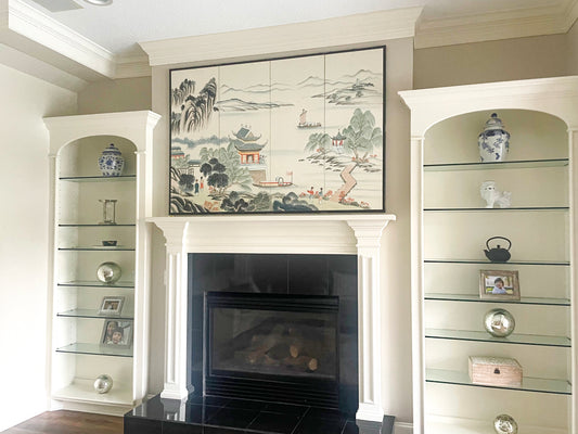 Chinoiserie Elegance - How to Hang Your Folding Screen in Tight Spaces