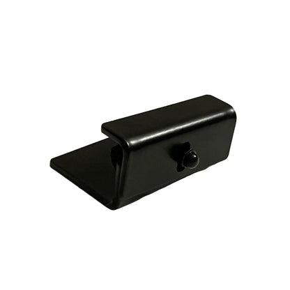 The outer edge of the adjustable bracket features a fastening nut to fix the channel depth.