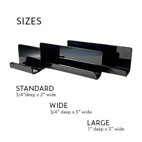 Size Reference for our Standard, Wide, and Large Byobu Screen Hanging Clips - Art Fitters